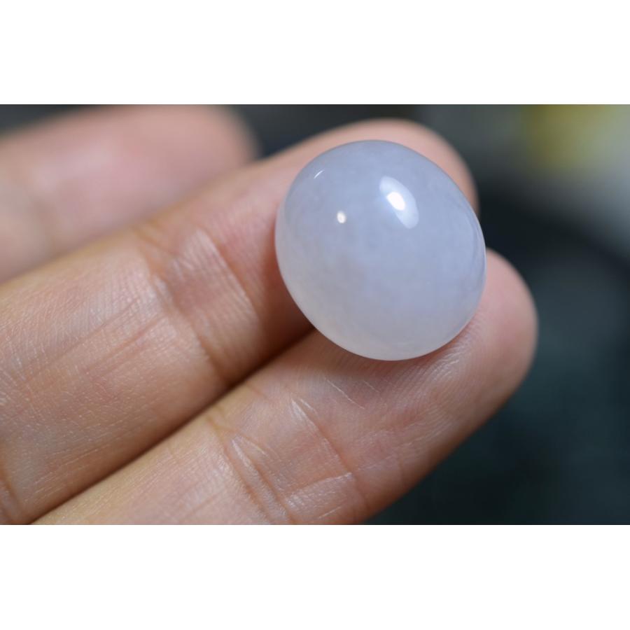 RS11-172 大粒 氷糯種 薄ピンクラベンダー 天然ミャンマー産 A貨 本 