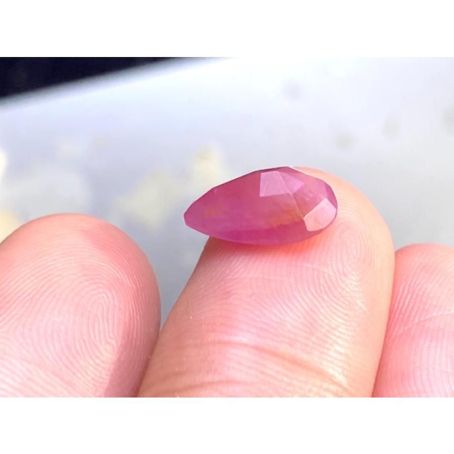 RS12-200 大粒 非加熱 2.99ct バイカラー オレンジ ピンク サファイア べドナム産 ルース_11