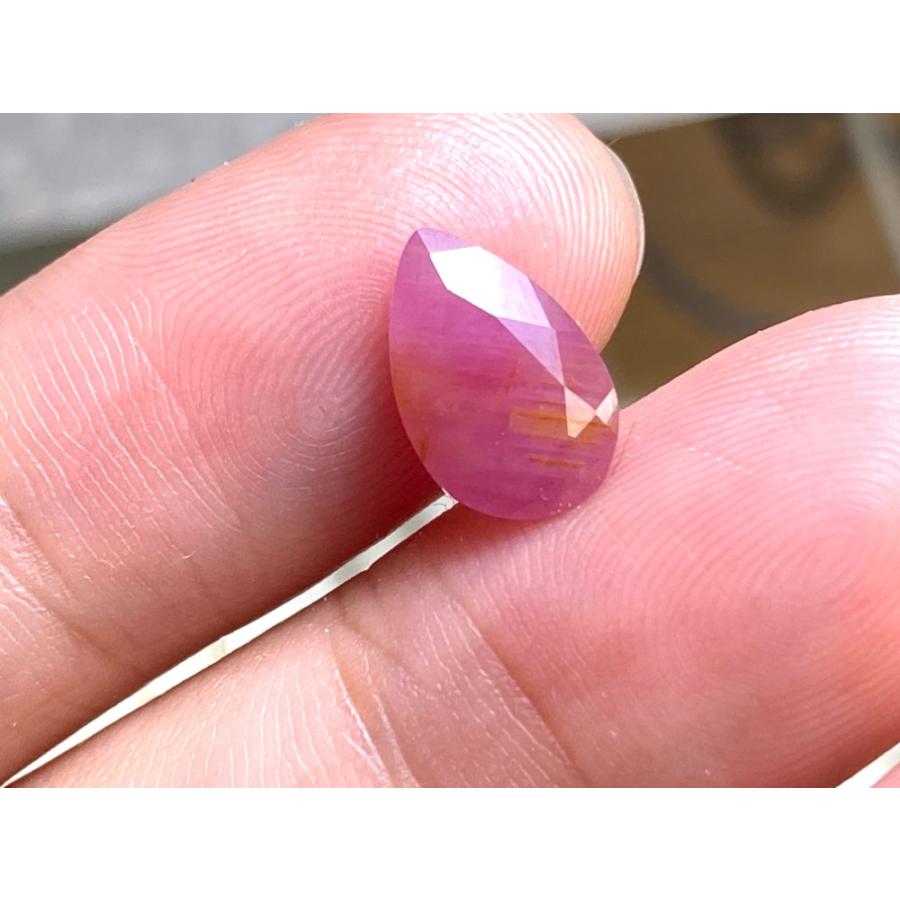 RS12-200 大粒 非加熱 2.99ct バイカラー オレンジ ピンク サファイア べドナム産 ルース_3