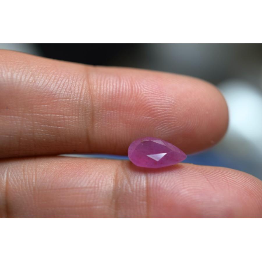 RS13-64 非加熱 1.54ct ミルキー 明るいピンク紫 サファイア べドナム