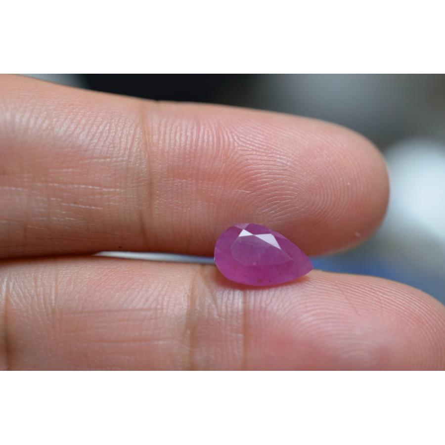 RS13-64 非加熱 1.54ct ミルキー 明るいピンク紫 サファイア べドナム