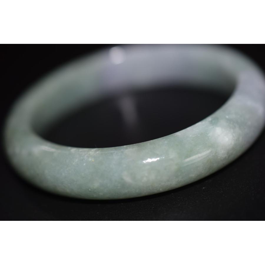 BG06 特売 内径58mm 天然 A貨物 翡翠 グレー青 ラベンダー バングル