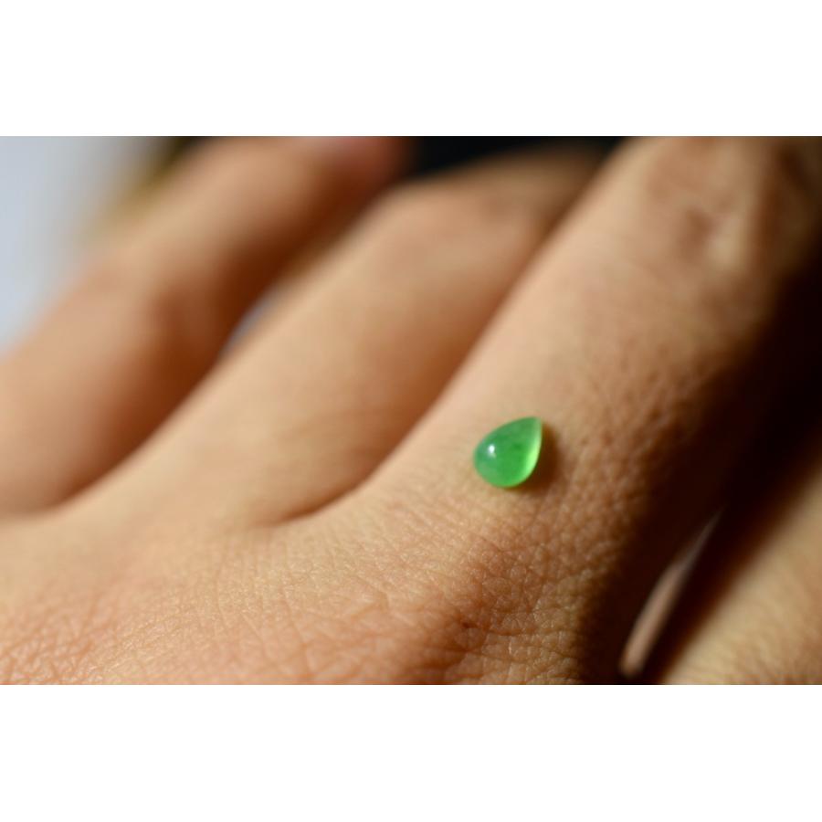 Mika-Jewelry-HSYR35 上品 ミャンマー産 天然 A貨 氷種 本翡翠 雫 ミニ 
