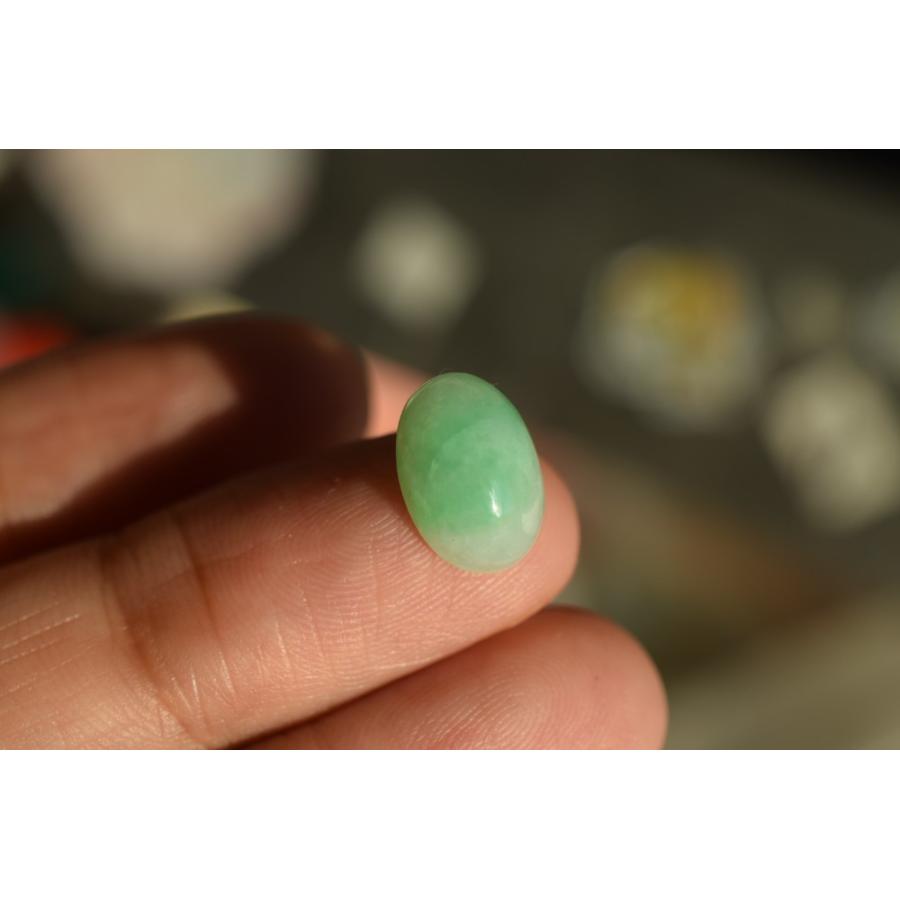 値下げ✨新品✨本翡翠ミャンマー産 A貨翡翠 Apple Green 玊6.3㍉ コレクション☆高品質☆グリーン☆ミャンマー翡翠（本翡翠