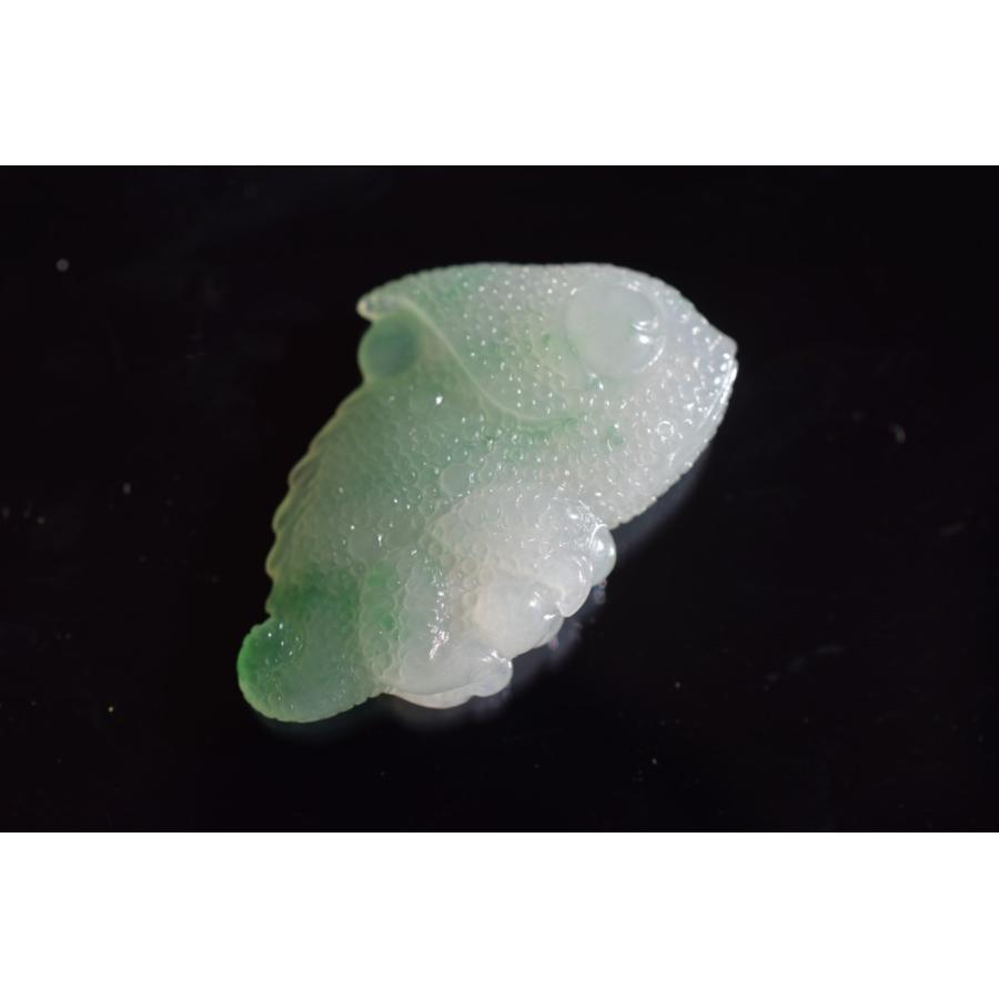 Mika-Jewelry-HSYR53 一点物 ミャンマー産 天然 A貨 薄緑 本翡翠 