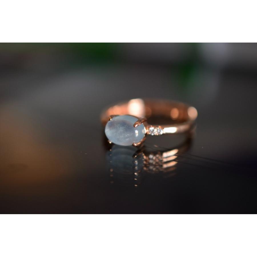 Mika-Jewelry-HS127 天然 アクアマリン リング 指輪 シンプル フリーサイズ 18KGP 金属アレルギー対応 : Mika ...
