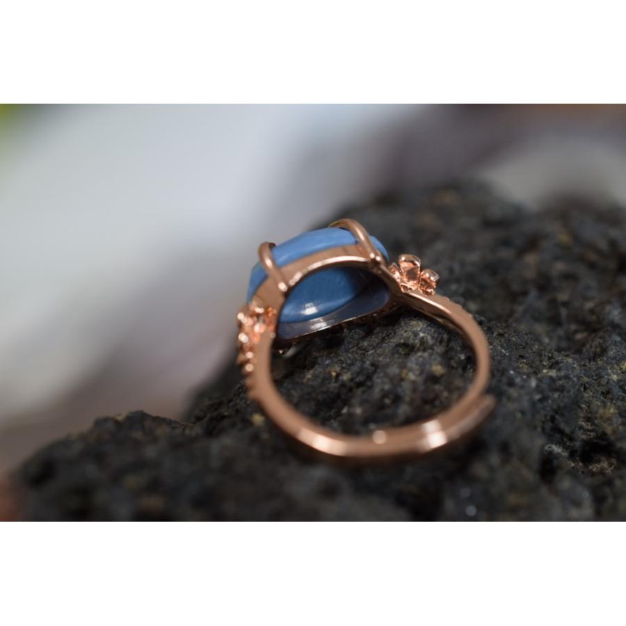 希少 大粒ペルーブルーオパール シンプルピアス 希少 大粒ペルーブルーオパール シンプルピアス