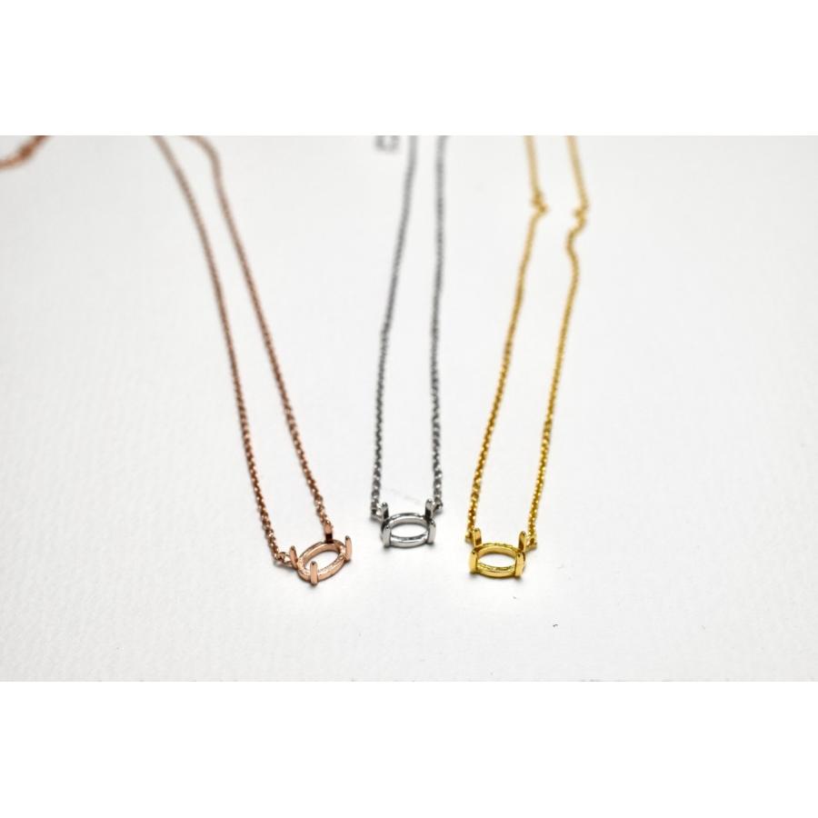 R13 上品 空枠 台座 天然石 石枠 横置き 爪留め 金属アレルギー対応