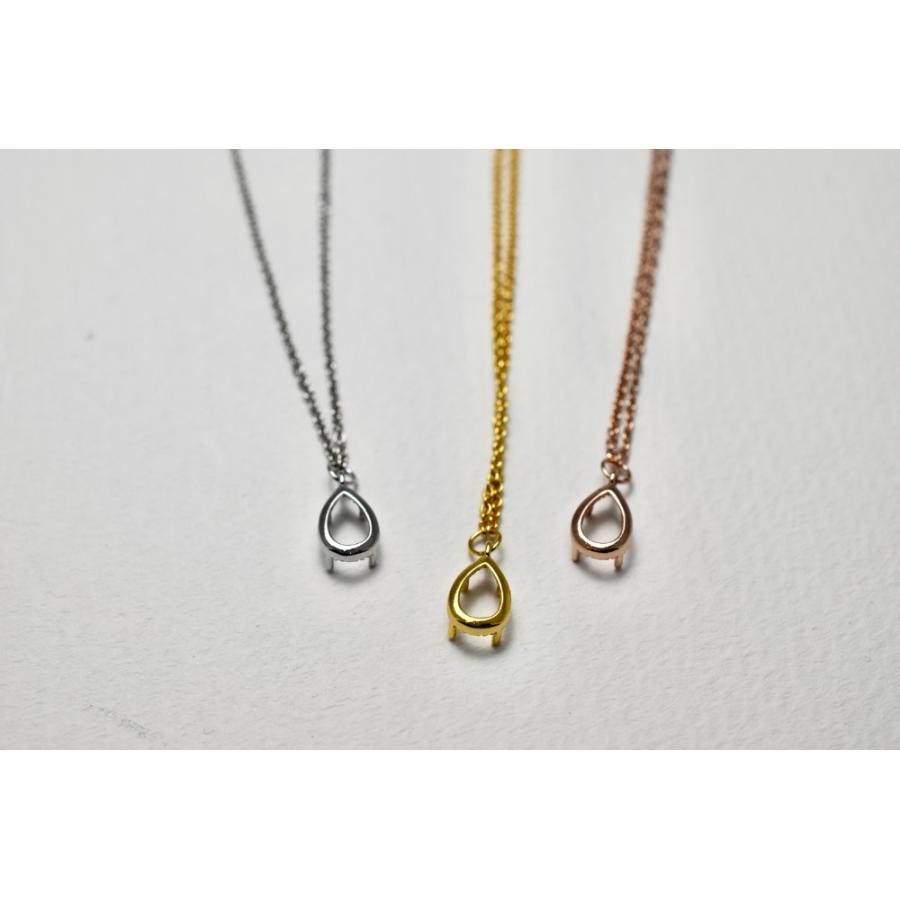 R17 上品 空枠 台座 石枠 金属アレルギー対応 ネックレス ペンダント