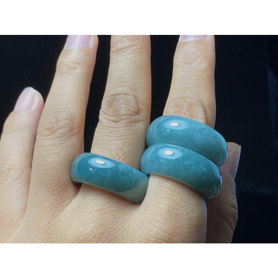 [R290-0013］ 翡翠　くりぬき　リング　グアテマラ産　13.5号　指輪 L138 藍水 22.0号 24.0号 天然 グアテマラ産 本翡翠 くりぬき