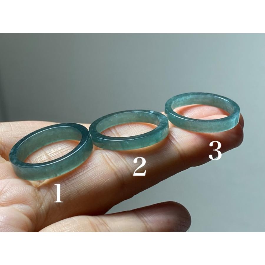 翡翠 くりぬきリング 19.4mm 19号 黄翡翠
