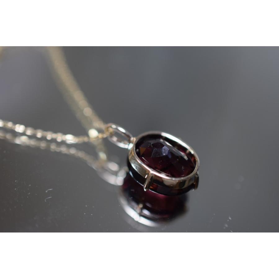 K9-5 非加熱 4.89ct 天然トルマリン ワインレット 9金 K9 チャーム 