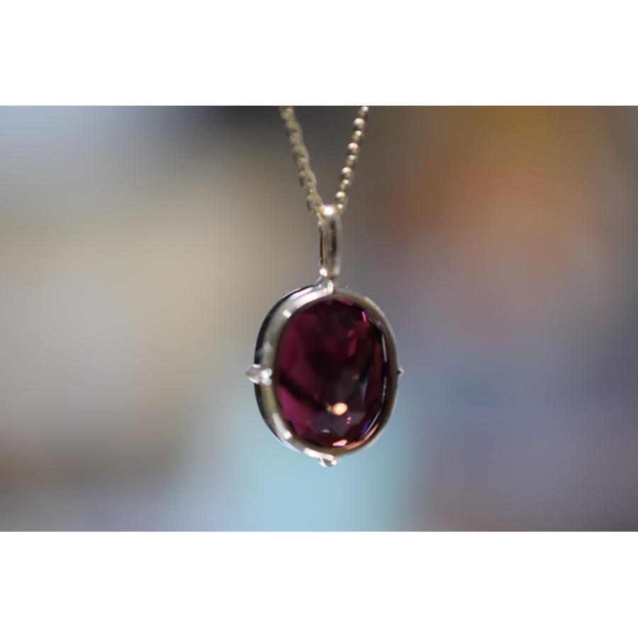 K9-5 非加熱 4.89ct 天然トルマリン ワインレット 9金 K9 チャーム 