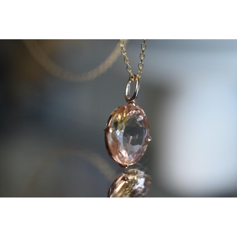 k9-13 k9金 2.215ct 天然 トルマリン バイカラー 甘石粉 薄ゴールド 