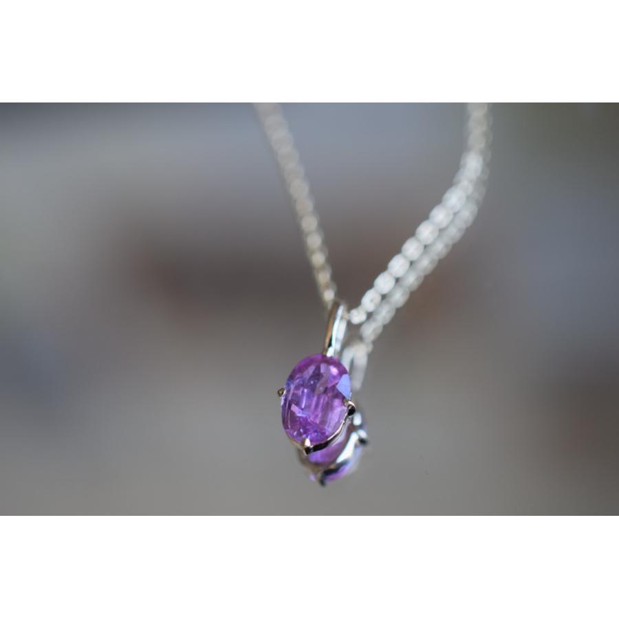 K9-14 非加熱 天然 サファイア 9金 2.375ct ラベンダー ミャンマー産 
