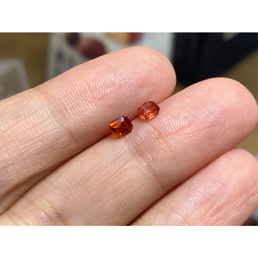 SR185 ペア 茶赤色 スピネル ミャンマー産 ルース : Mika-Jewelry 