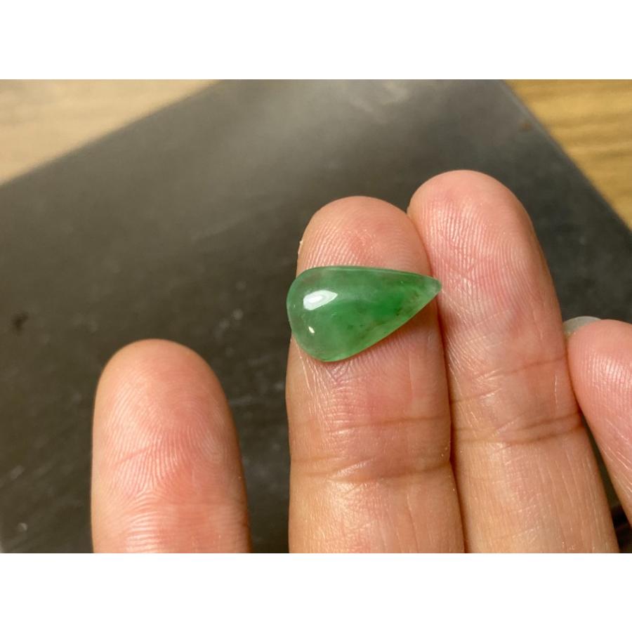 ミャンマー　ヒスイ　翡翠　天然石 緑色 RS4-38 雫 緑 ミャマンー産 A貨 本翡翠 ルース 裸石 硬玉 ジェダイト