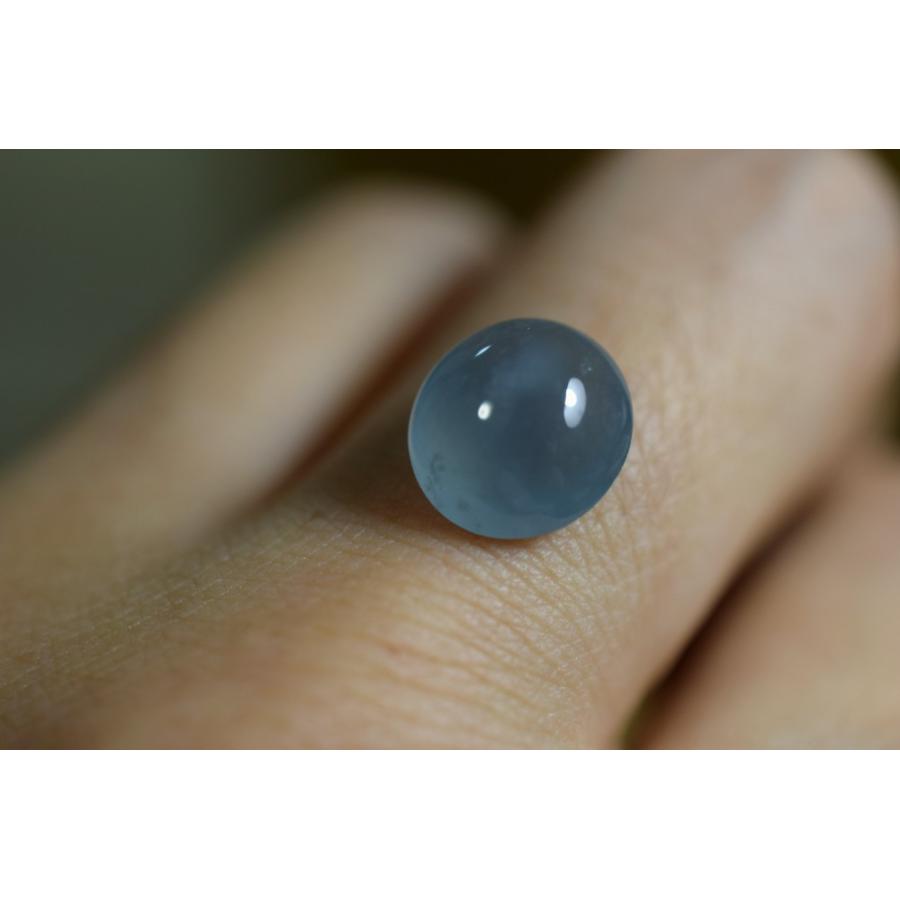 RS4-48 上質 宝石質 楕円 氷藍 天然グアテマラ産 A貨 本翡翠 ルース 裸  