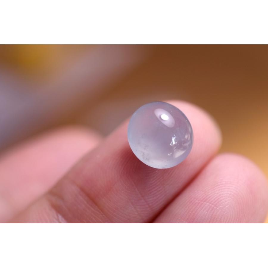 RS4-54 上質 宝石質 楕円 氷種 薄白藍 天然グアテマラ産 A貨 本翡翠