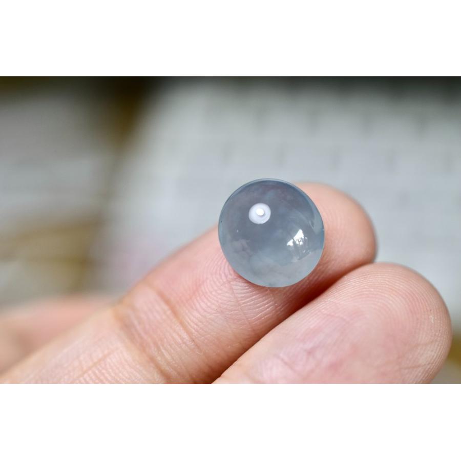 RS4-82 上品 宝石質 楕円 氷水色飃雪花 天然グアテマラ産 A貨 本翡翠  