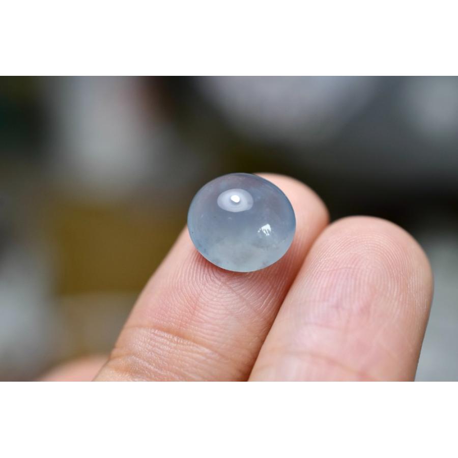 RS4-82 上品 宝石質 楕円 氷水色飃雪花 天然グアテマラ産 A貨 本翡翠 