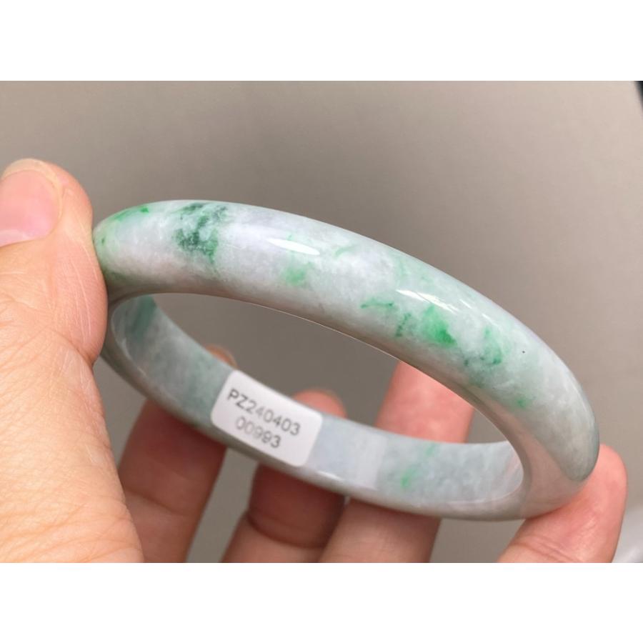 BG9-12 糯氷種 深灰藍飃雪花 53.8MM グアテマラ産 本翡翠
