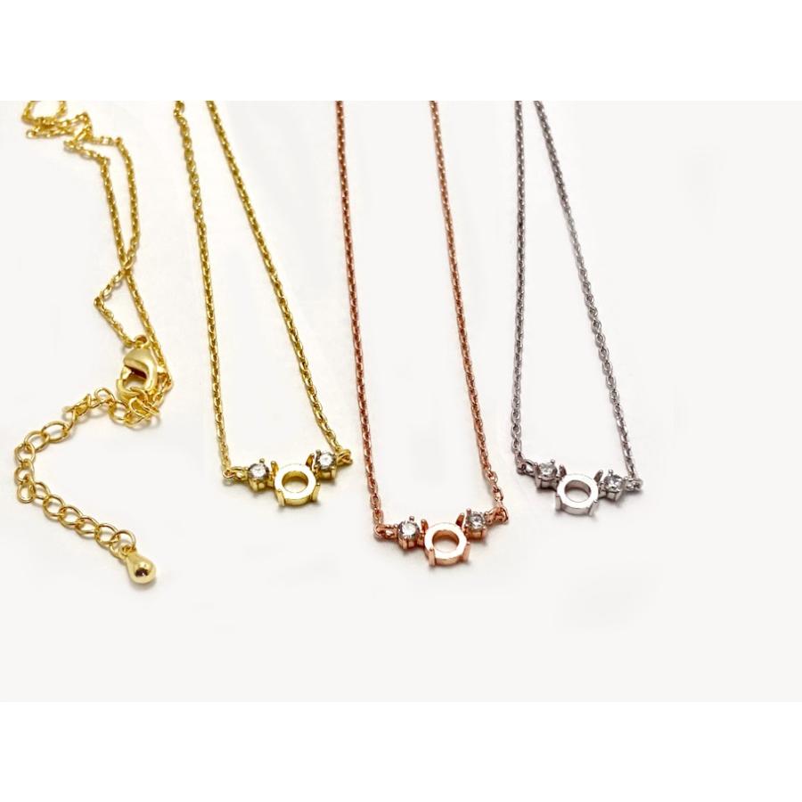 RG63 台座 4.4~4.8mm 空枠 石枠 カボション ネックレス ルース 天然石