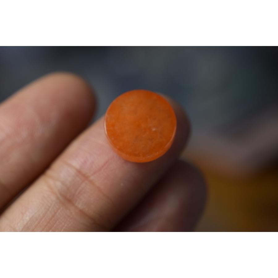 HSYR17 美品 ミャンマー産 天然 A貨 平安守り 円牌 赤翡翠 本翡翠 