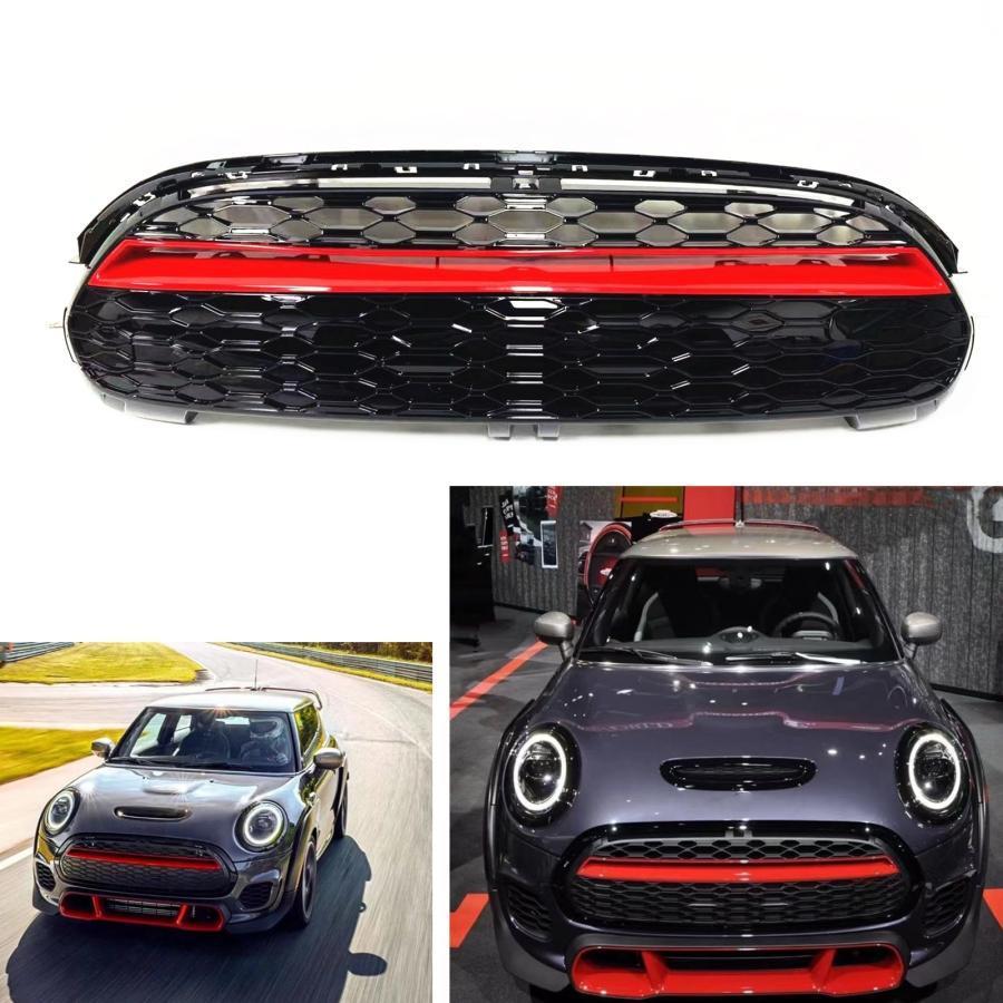MINI フロント バンパー グリル エンジンフード メッシュ ブラック BWM