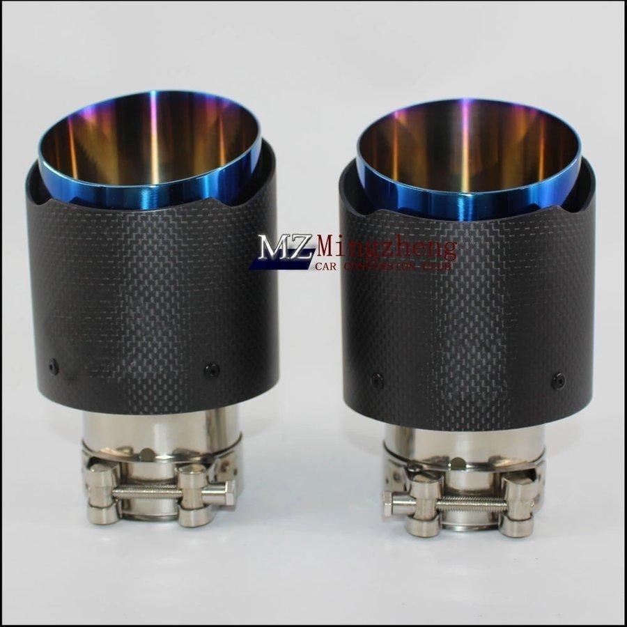 マフラーカッター　akrapovicマフラーカッター マフラー カッター AKRAPOVIC アクラポヴィッチ式 カーボン製 マット面