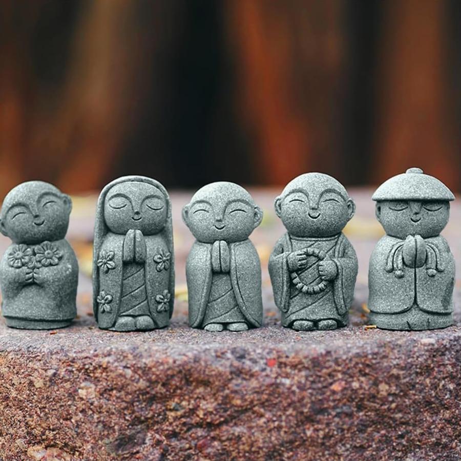 5点セット お地蔵さんセット 癒し可愛い 祈り 癒し おじぞうさま守り神