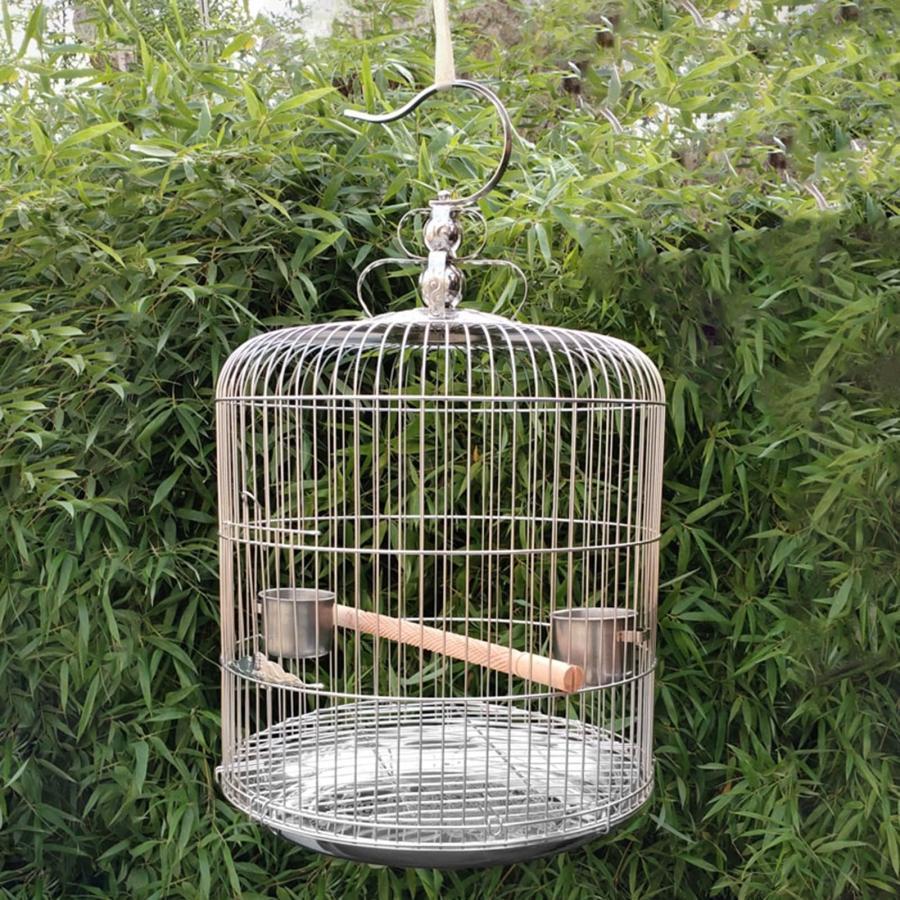 ステンレス鋼のインコ鳥かごハンギングバードケージ小さなオウム 
