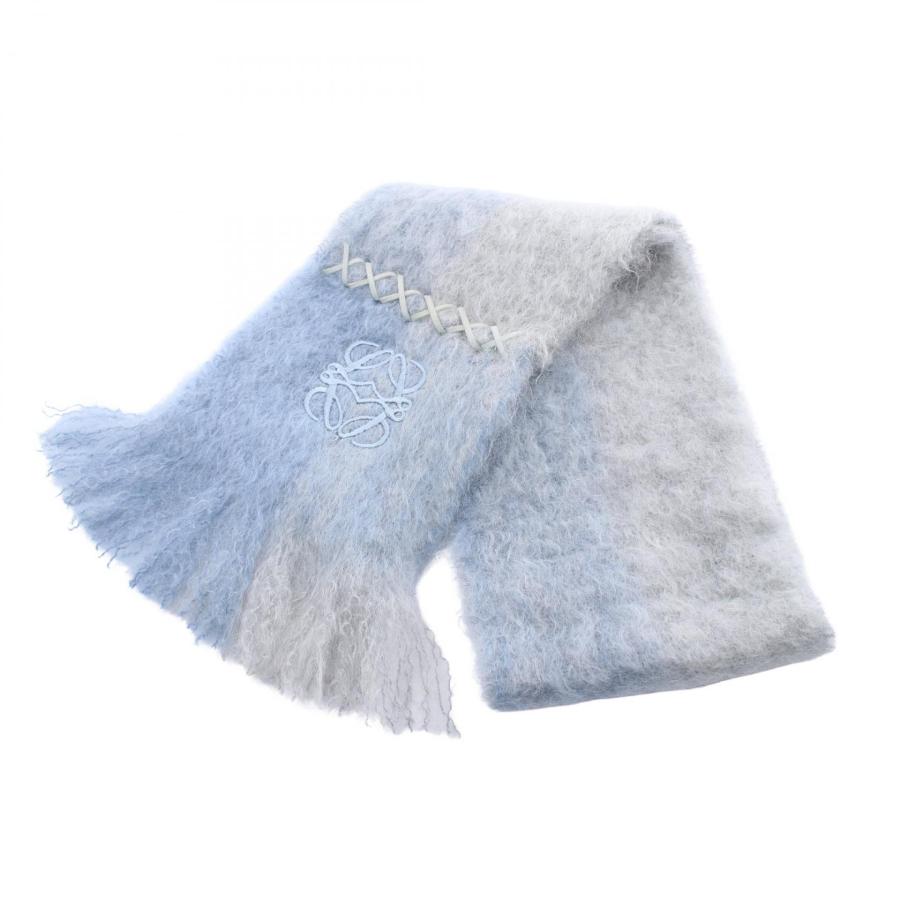 ロエベ アナグラム ブランドオフ LOEWE ウール マフラー モヘヤ/ウール  