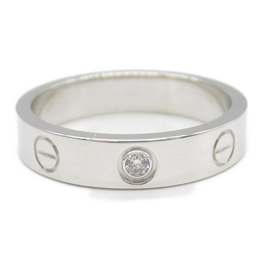 Cartier カルティエ 750PG ミニラブリング ダイヤモンド 1PD 