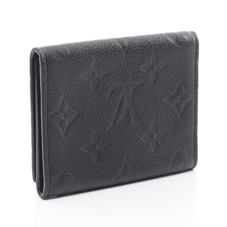 【極美品】ルイヴィトン アンプラント アンヴェロップカルトドゥヴィジット 黒 LV☆アンヴェロップ・カルト ドゥ ヴィジット〈ノワール