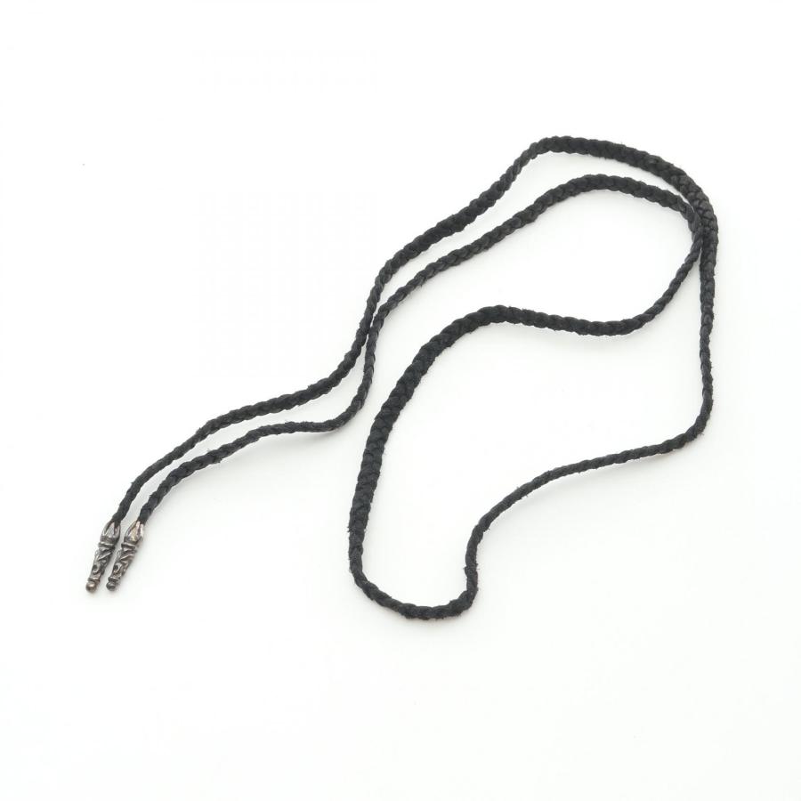 クロムハーツ LEATHER BRAID スクロール レザーブレード ブランドオフ