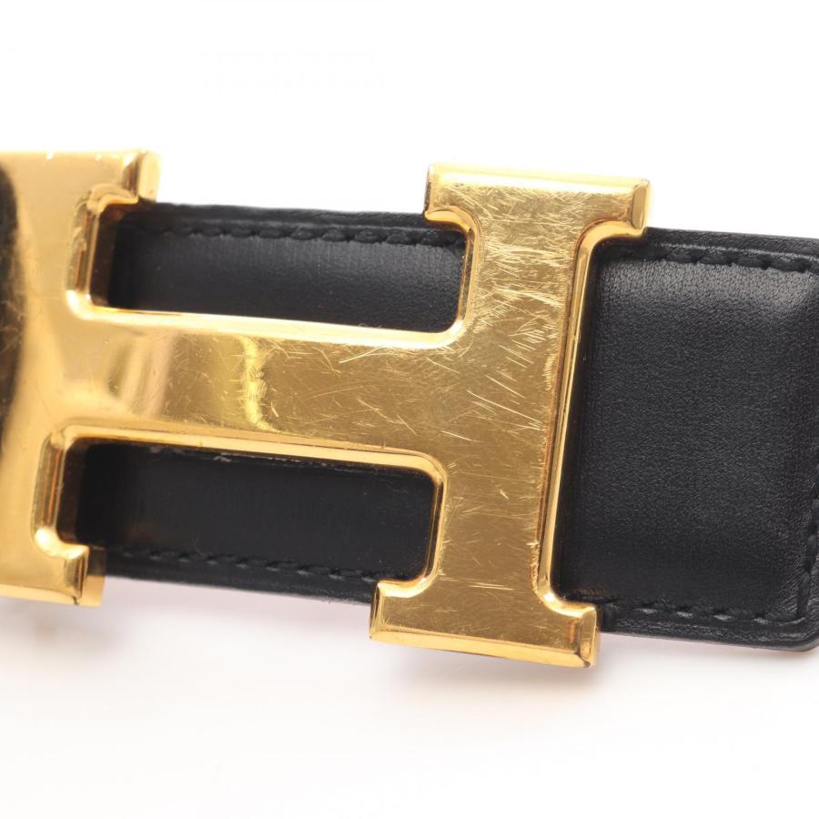 HERMES（エルメス） コンスタンス Hベルト ノワール ゴールド ブランド