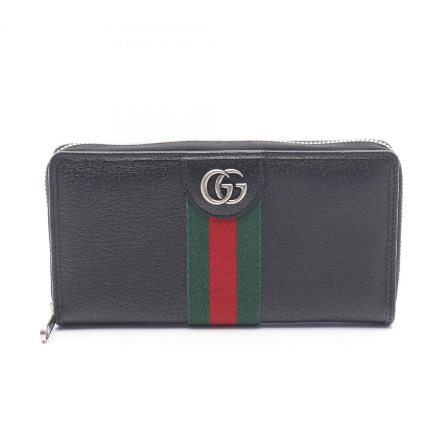 GUCCI（グッチ） オフィディア ブランドオフ レザー ラウンド長財布