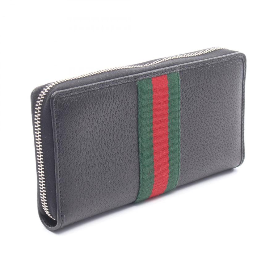 GUCCI（グッチ） オフィディア ブランドオフ レザー ラウンド長財布