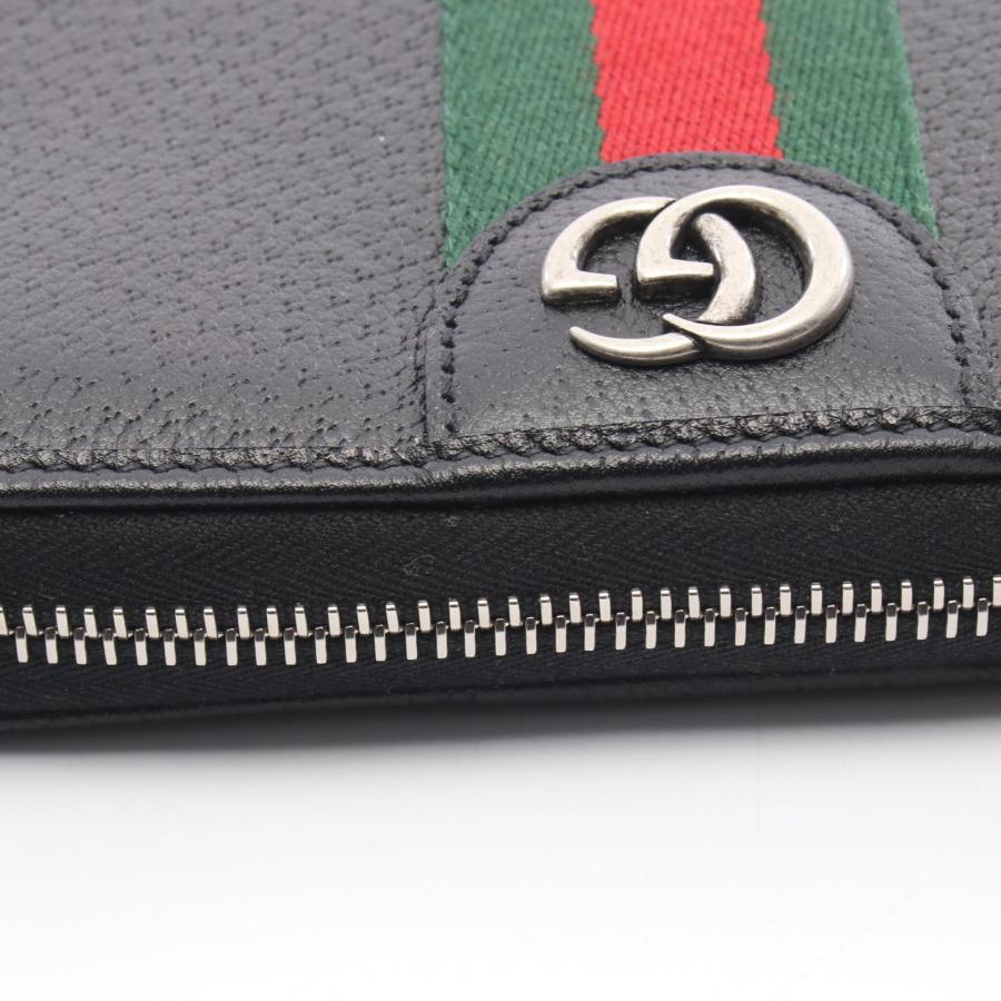 GUCCI（グッチ） オフィディア ブランドオフ レザー ラウンド長財布