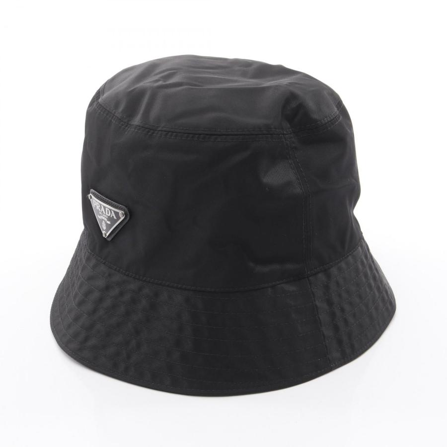 PRADA プラダ　Re-Nylon バケットハット ブラック　未使用！ PRADA（プラダ） Re-Nylon ブランドオフ ナイロン ハット 中古 メンズ