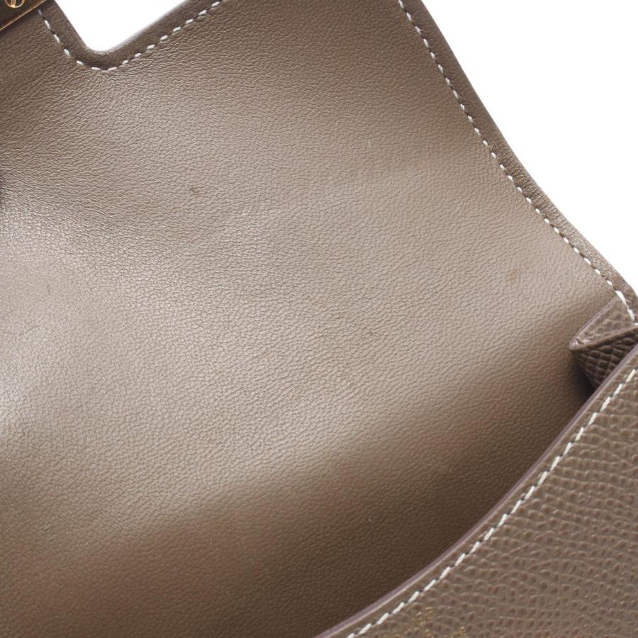 エルメス コンスタンス スリム ブランドオフ HERMES レザー 二つ折り財布 ヴォーエプソン 中古 レディースの画像