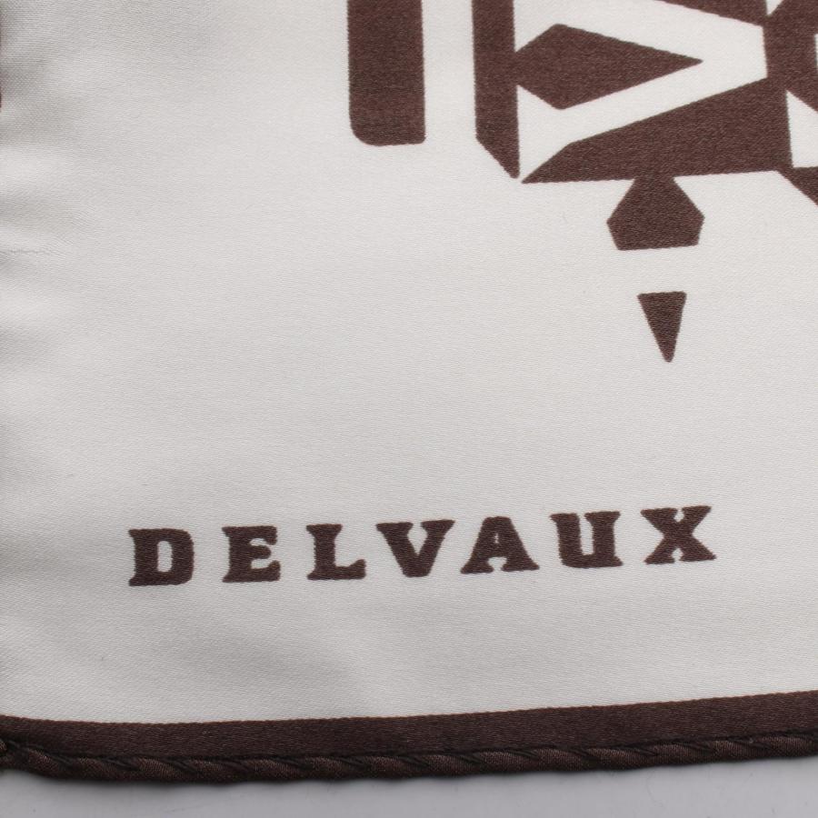 デルヴォー ロゴ総柄 ブランドオフ Delvaux シルク スカーフ 中古 