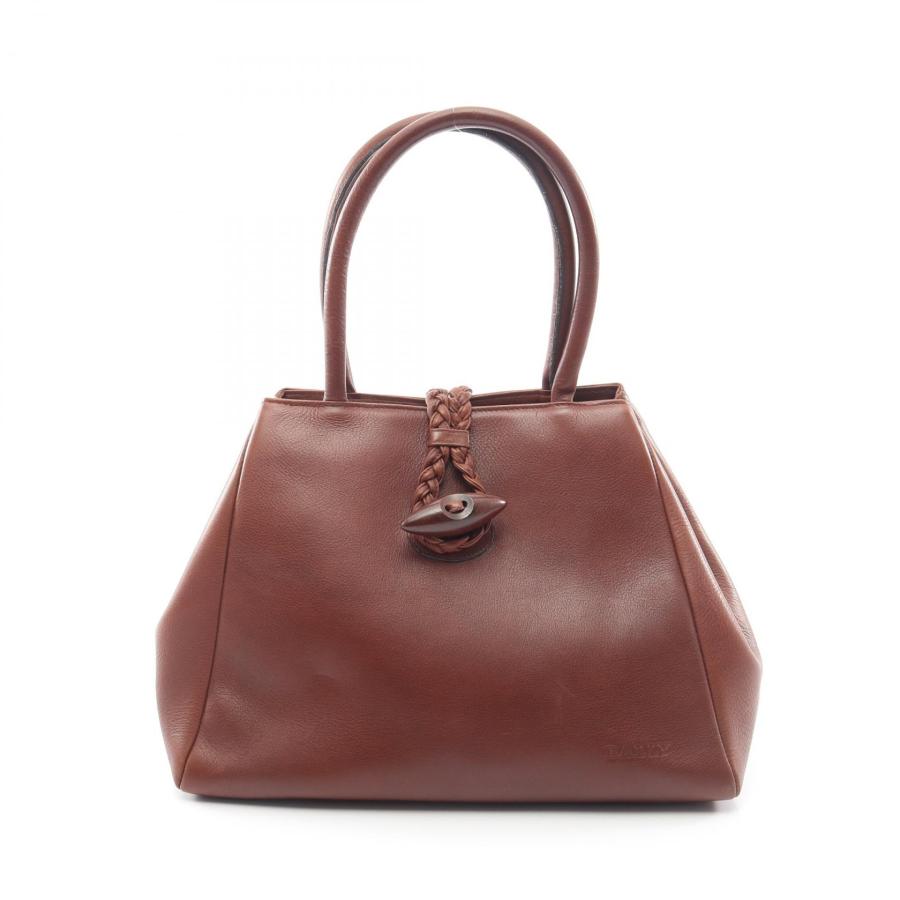 Bally（バリー） ロゴ ブランドオフ レザー ハンドバッグ レザー 中古 