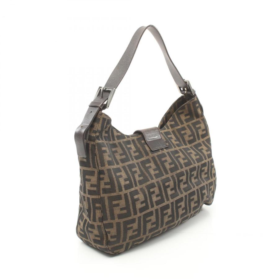 フェンディ ズッカ ブランドオフ FENDI キャンバス ショルダーバッグ 