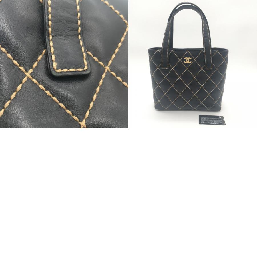 CHANEL（シャネル） ワイルドステッチトート ブランドオフ カーフ 