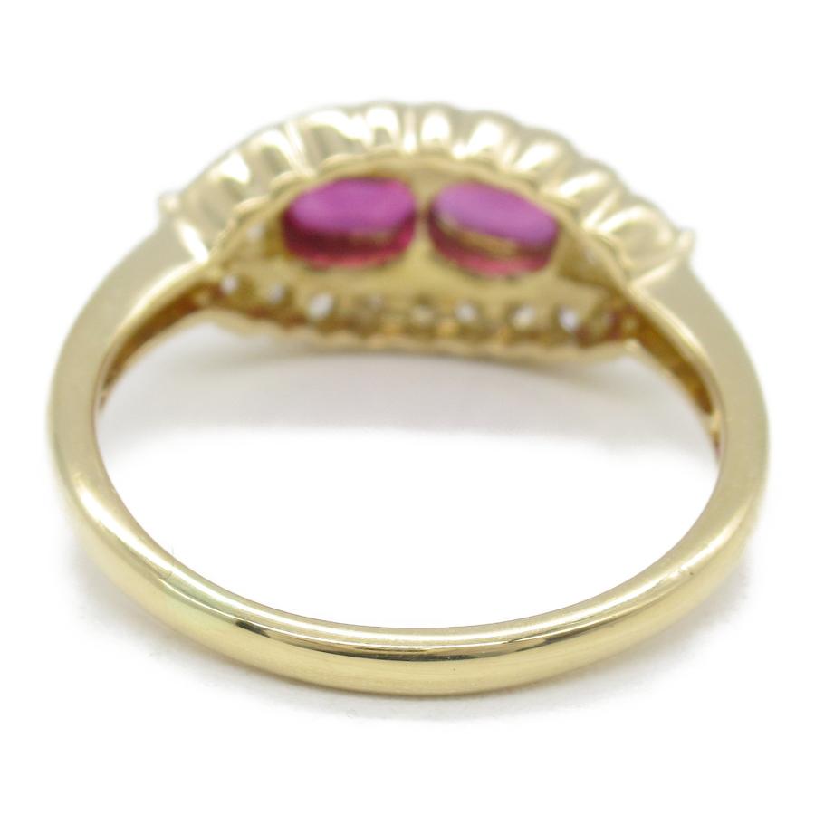 ジュエリー ルビー ダイヤモンド リング ブランドオフ JEWELRY K18 