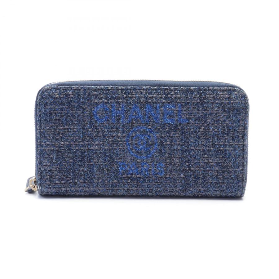 シャネル ドーヴィル ブランドオフ CHANEL レザー ラウンド長 