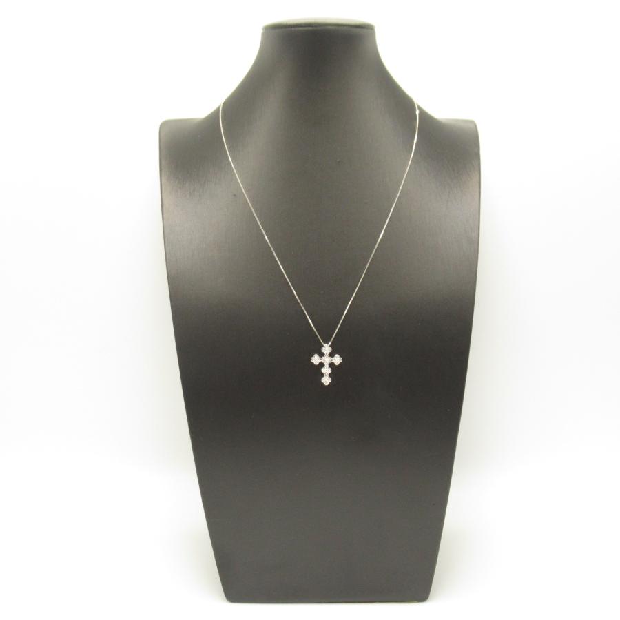 18k wG ダイヤネックレス ジュエリー ダイヤ ネックレス ブランドオフ JEWELRY K18WG（ホワイト