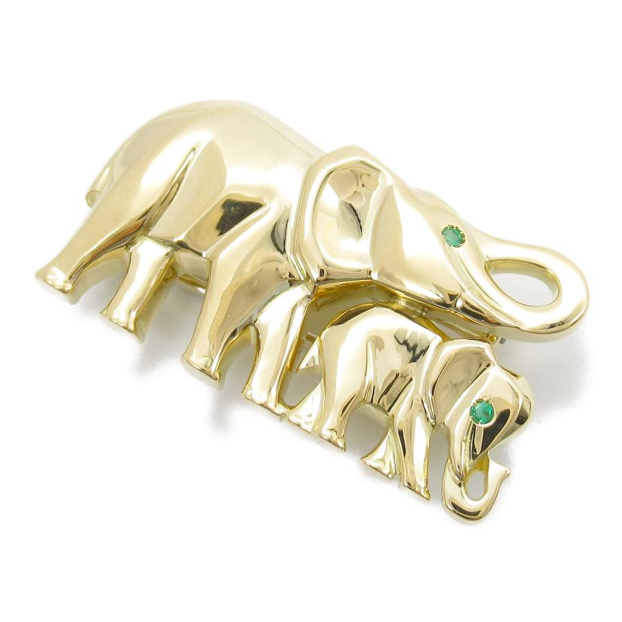 Cartier（カルティエ） キャンディ エメラルド(ゾウ) ブローチ